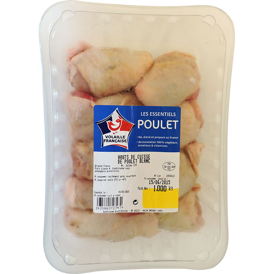 Les essentiels - Poulet (hauts de cuisse de poulet blanc) 