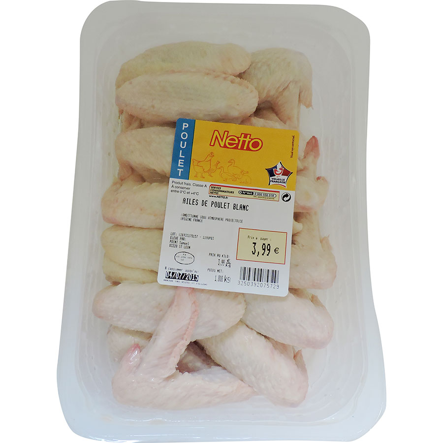 Netto - Ailes de poulet blanc 