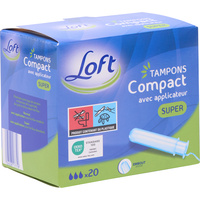 Loft (Aldi) Tampons compact super avec applicateur