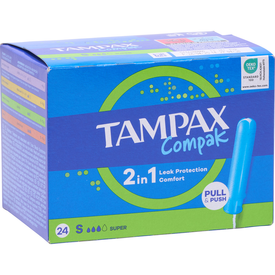 Tampax Compak 2in1 super avec applicateur