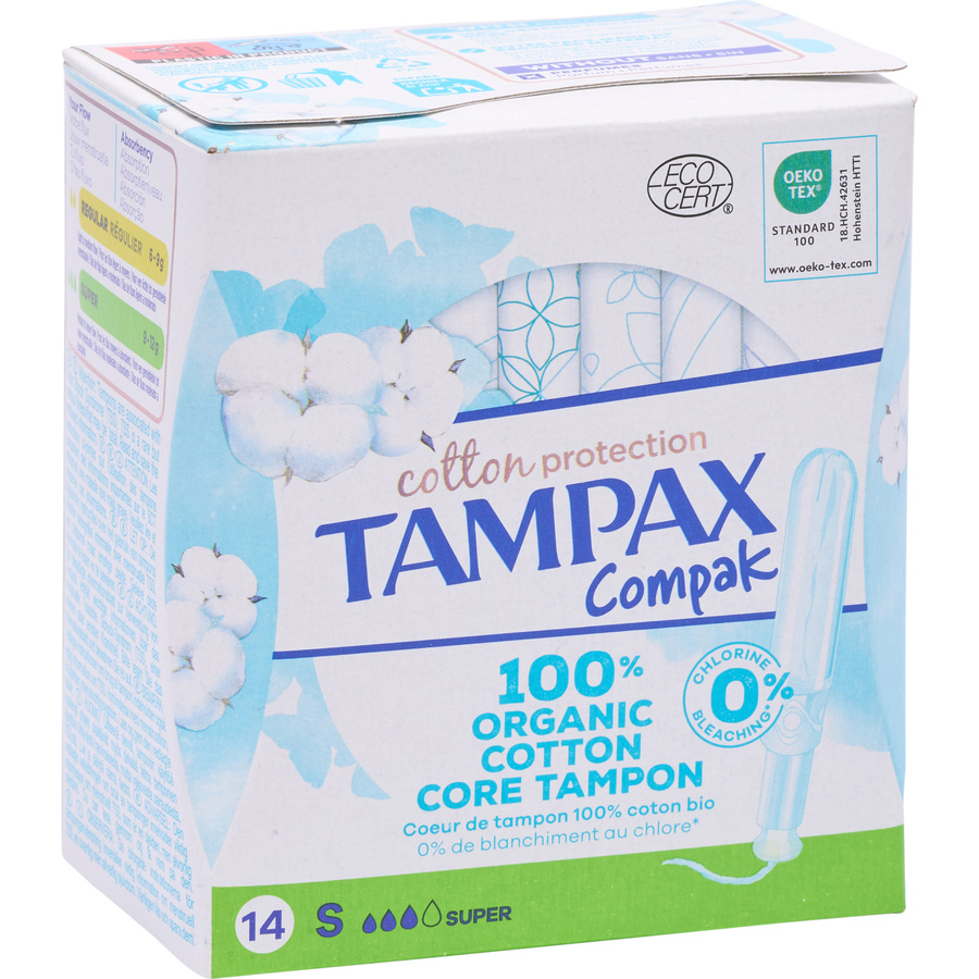 Tampax Compak cotton protection super avec applicateur