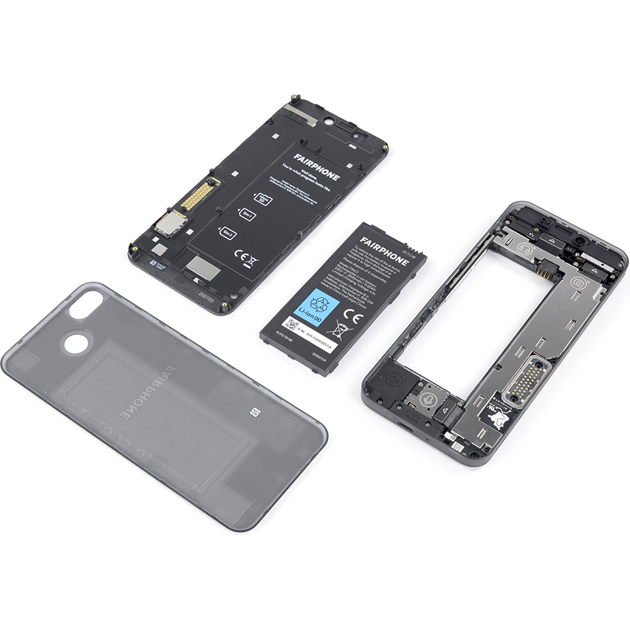 Réparabilité du Fairphone 3  - Smartphone démonté