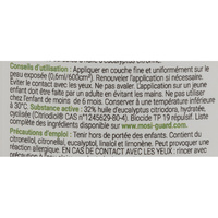Mosi-Guard Natural lotion anti insectes - Liste des ingrédients