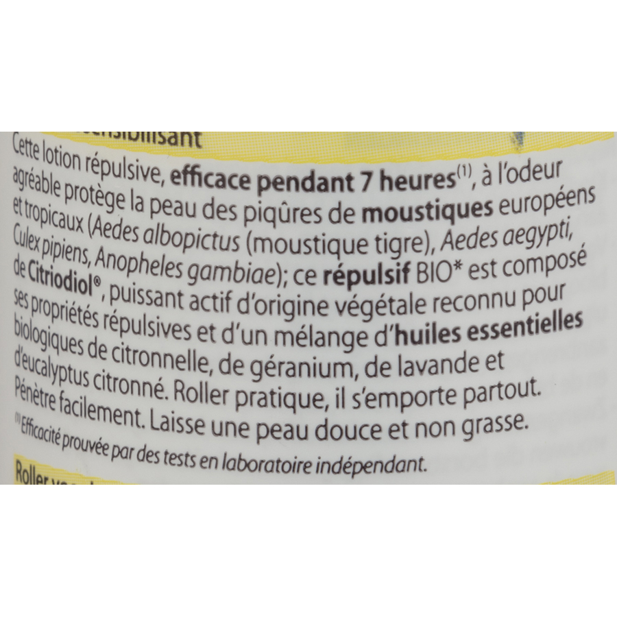 Pranarôm Anti-moustiques Bio Aromapic - Liste des ingrédients