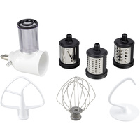 KitchenAid 5K45SS Classic + 5KSMVSA Veggie set - Accessoires fournis