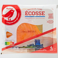 Auchan À déguster avec des toasts ! Saumon fumé Écosse