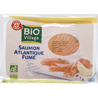 Bio Village Marque Repère (Leclerc) Saumon Atlantique fumé