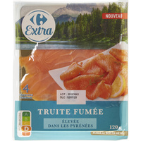 Carrefour Extra Truite fumée élevée dans les Pyrénées