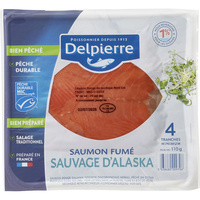 Delpierre Saumon fumé sauvage d'Alaska