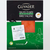 Guyader Truite fumée élevée en eau douce Bretagne