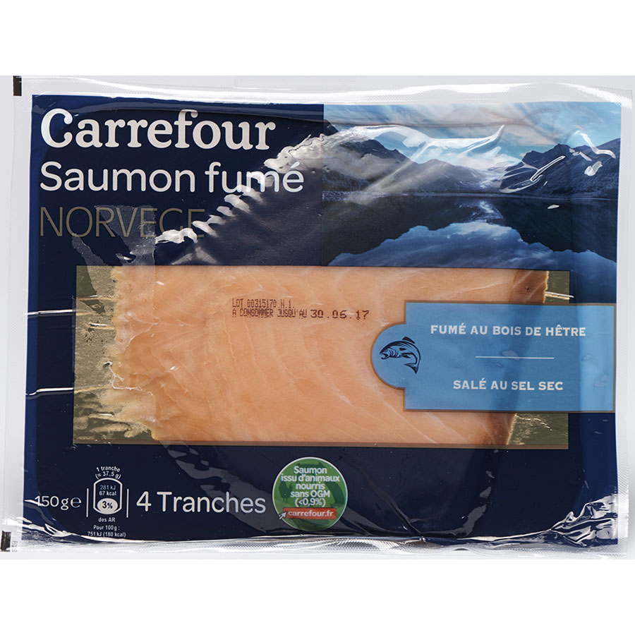 Carrefour Saumon fumé Norvège