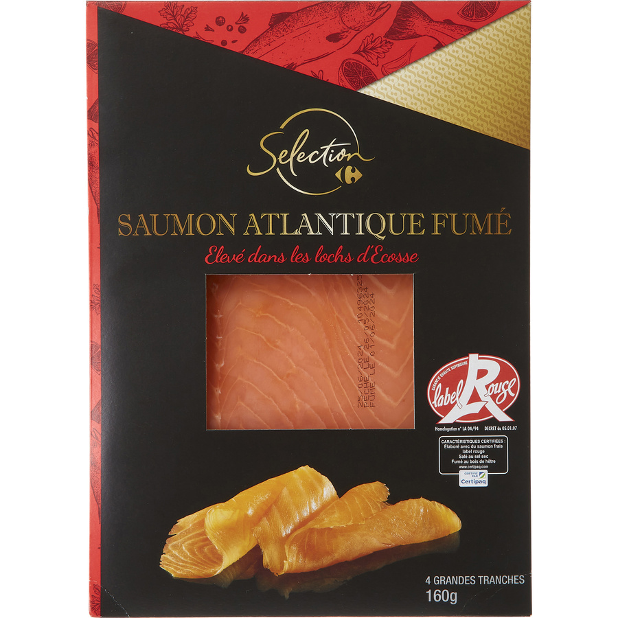 Carrefour Sélection Saumon fumé élevé dans les lochs d’Écosse