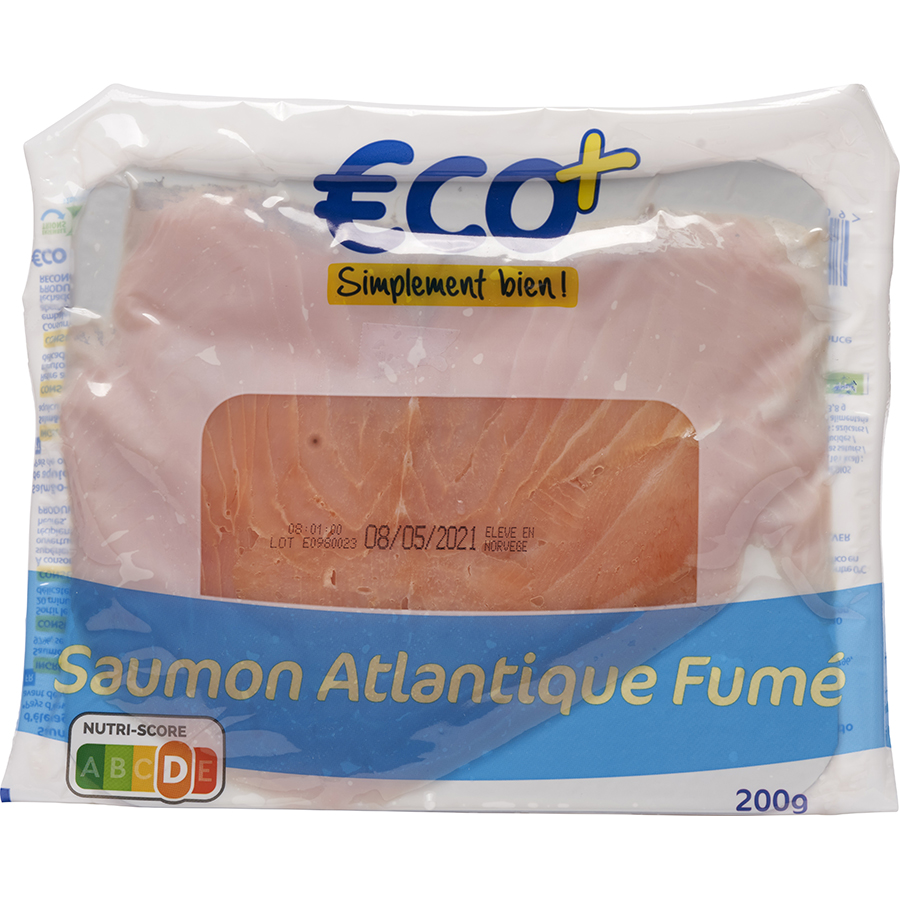 E.Leclerc Eco+ Saumon Atlantique fumé - 