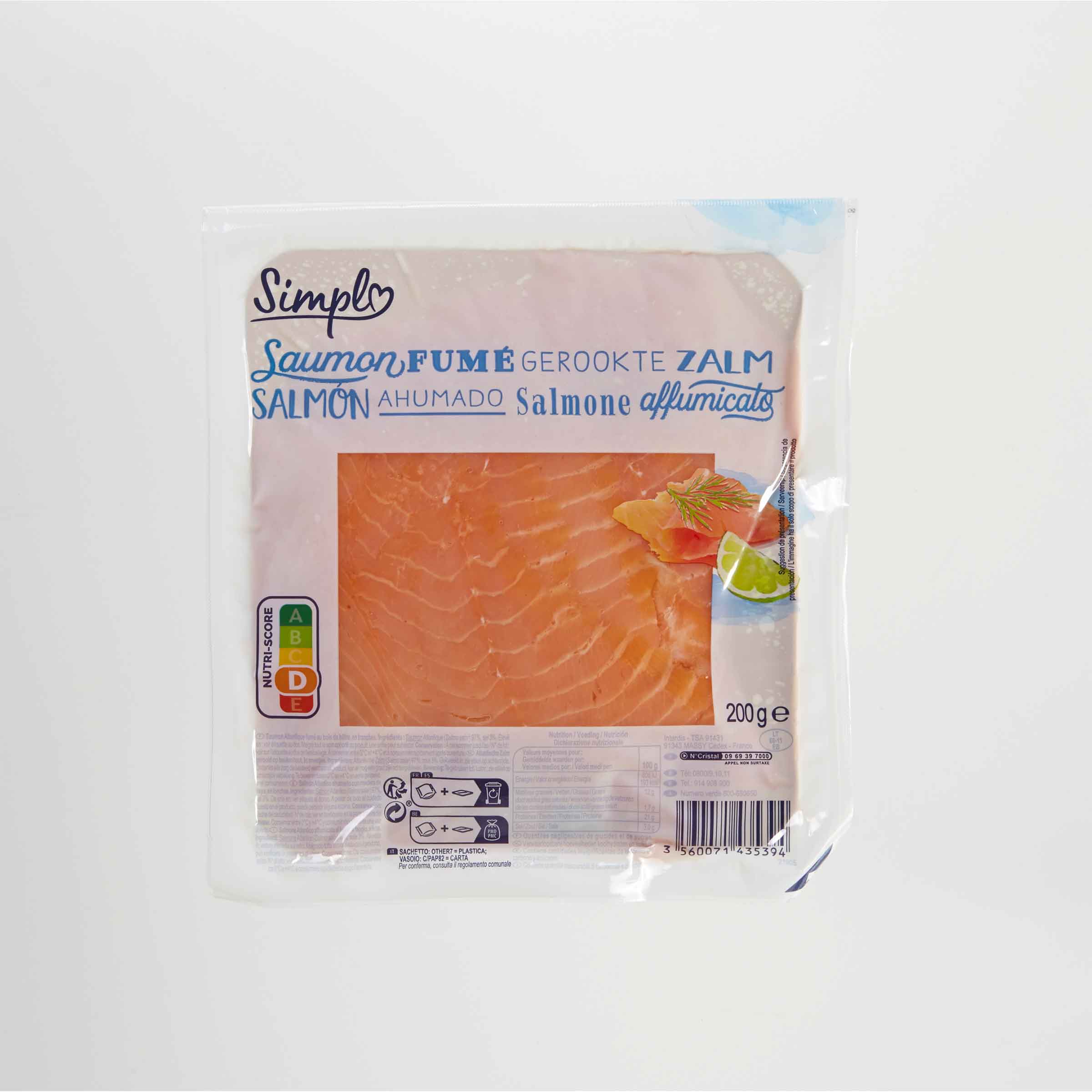 Simpl (Carrefour) Saumon fumé-