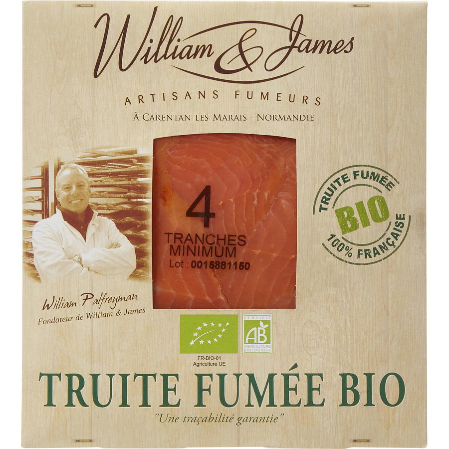 William & James Truite fumée bio