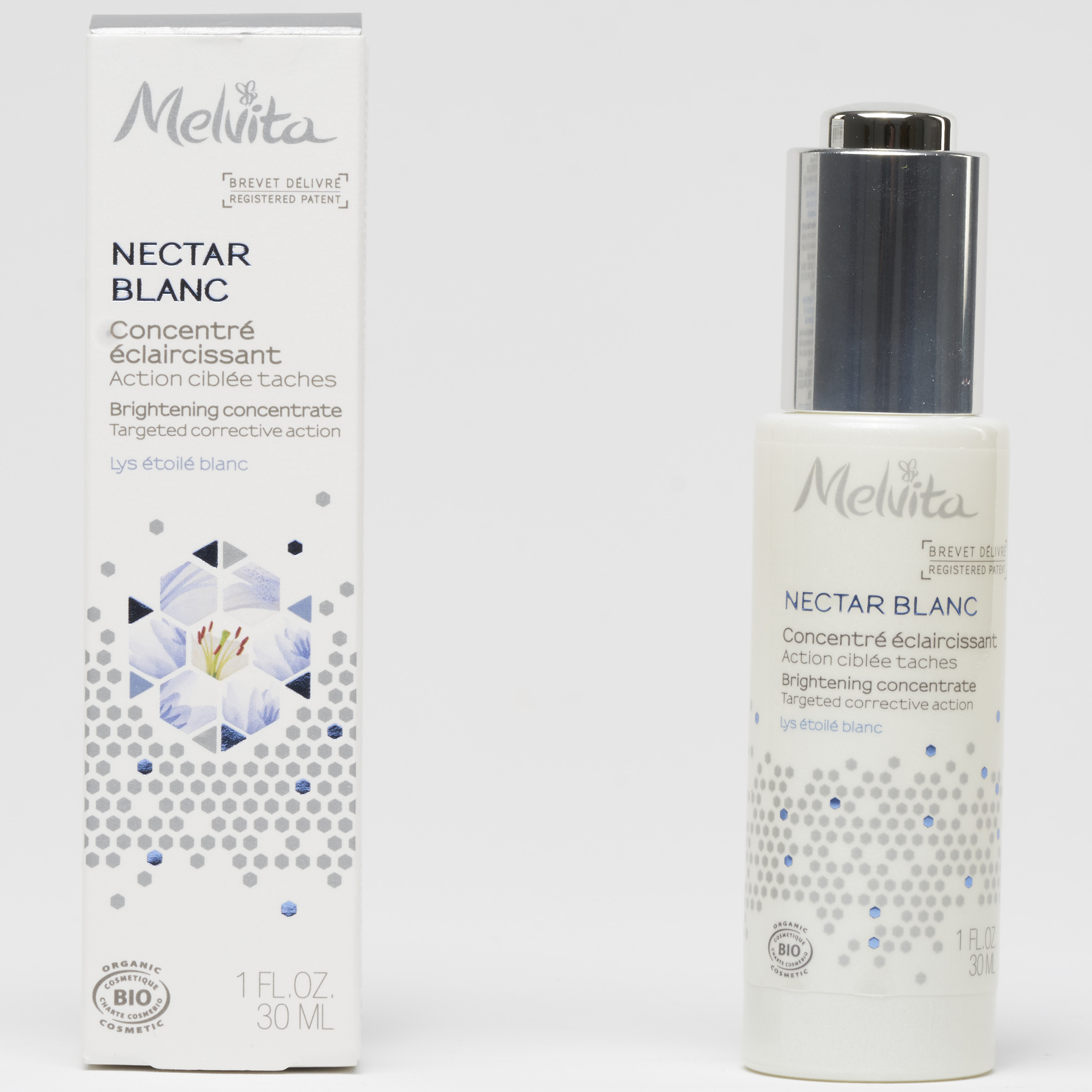 Melvita Nectar blanc Concentré éclaircissant – Bio - 