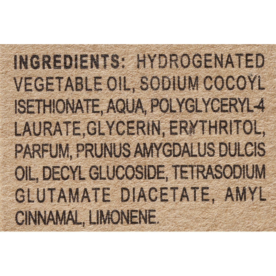 Carrefour Shampoing solide Soft Green with sweet almond oil - Liste des ingrédients