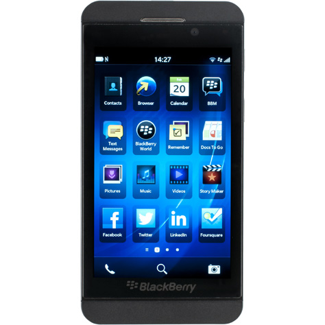 BlackBerry Z10 - Vue principale
