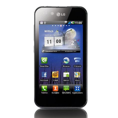 LG P970 Optimus Black - Vue principale