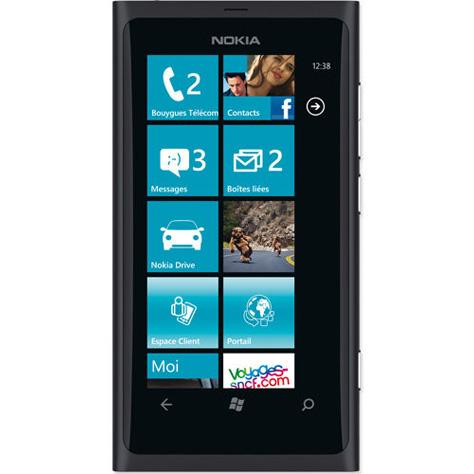 Nokia 800 Lumia - Vue principale