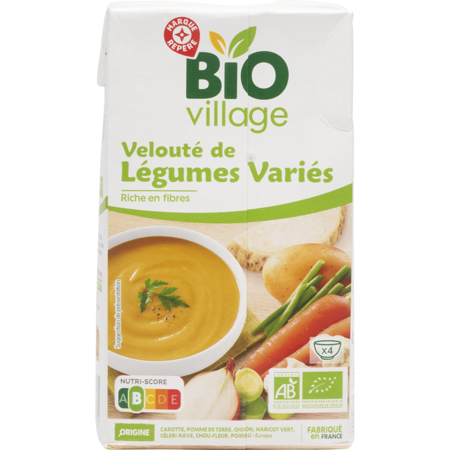 Bio Village (E.Leclerc) Velouté de légumes variés bio