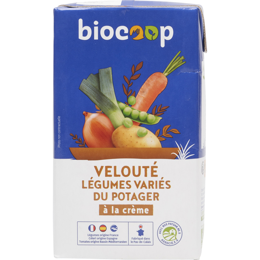 Biocoop Velouté légumes variés du potager à la crème bio