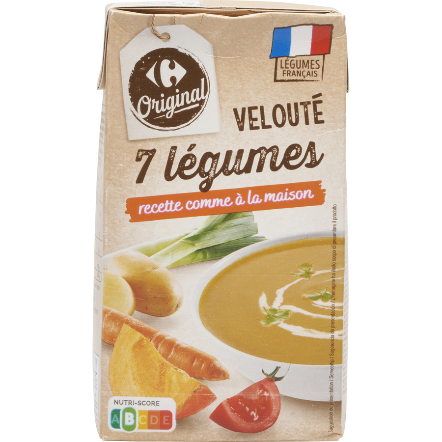 Carrefour original Velouté 7 légumes recette comme à la maison