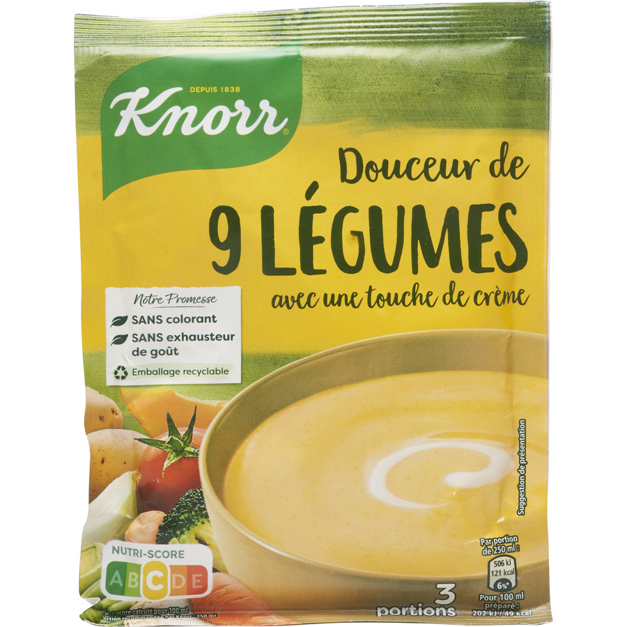 Knorr Douceur de 9 légumes avec une touche de crème