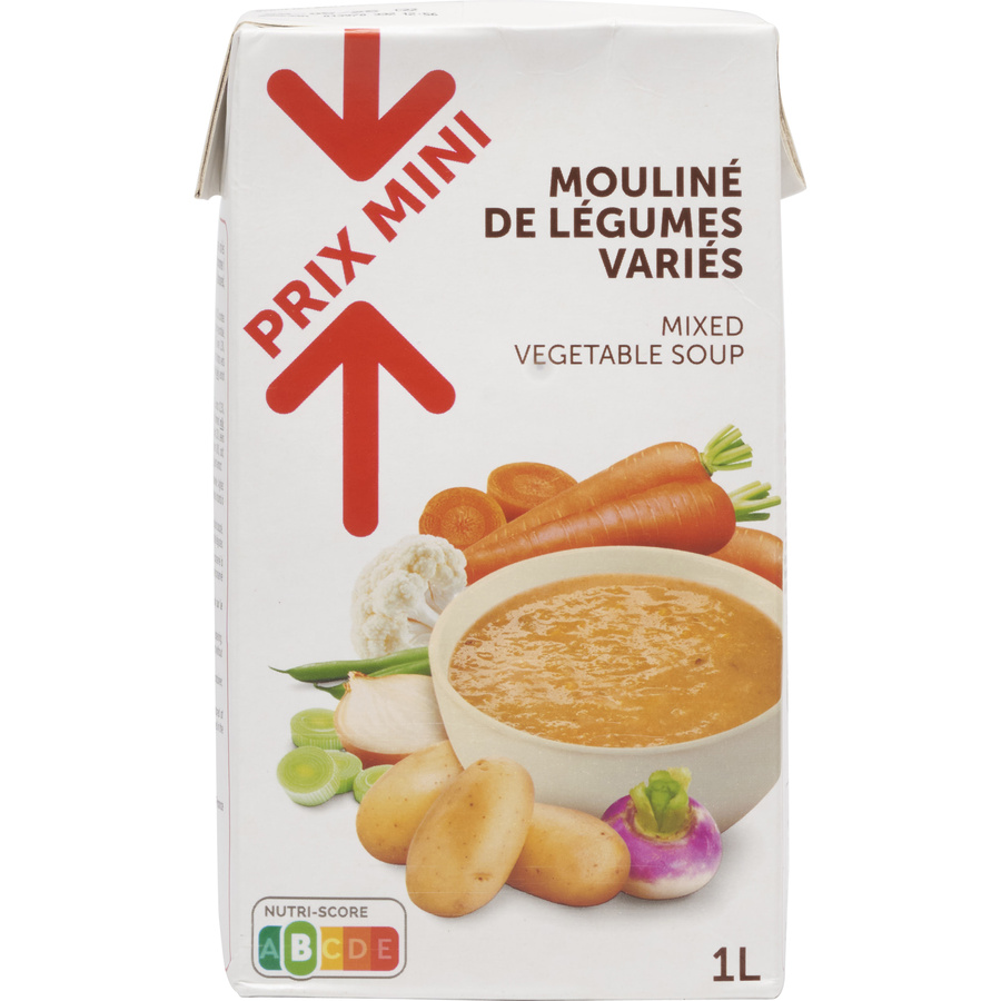 Prix mini (U) Mouliné de légumes variés