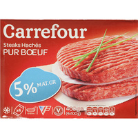 Carrefour Steaks hachés 5% MG