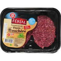 Férial Steaks hachés 5% MG, façon bouchère (Marque Repère)