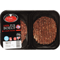 L’étal du boucher (Lidl) Steaks hachés 5% MG