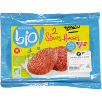 Monoprix Steaks hachés 5% MG, bio