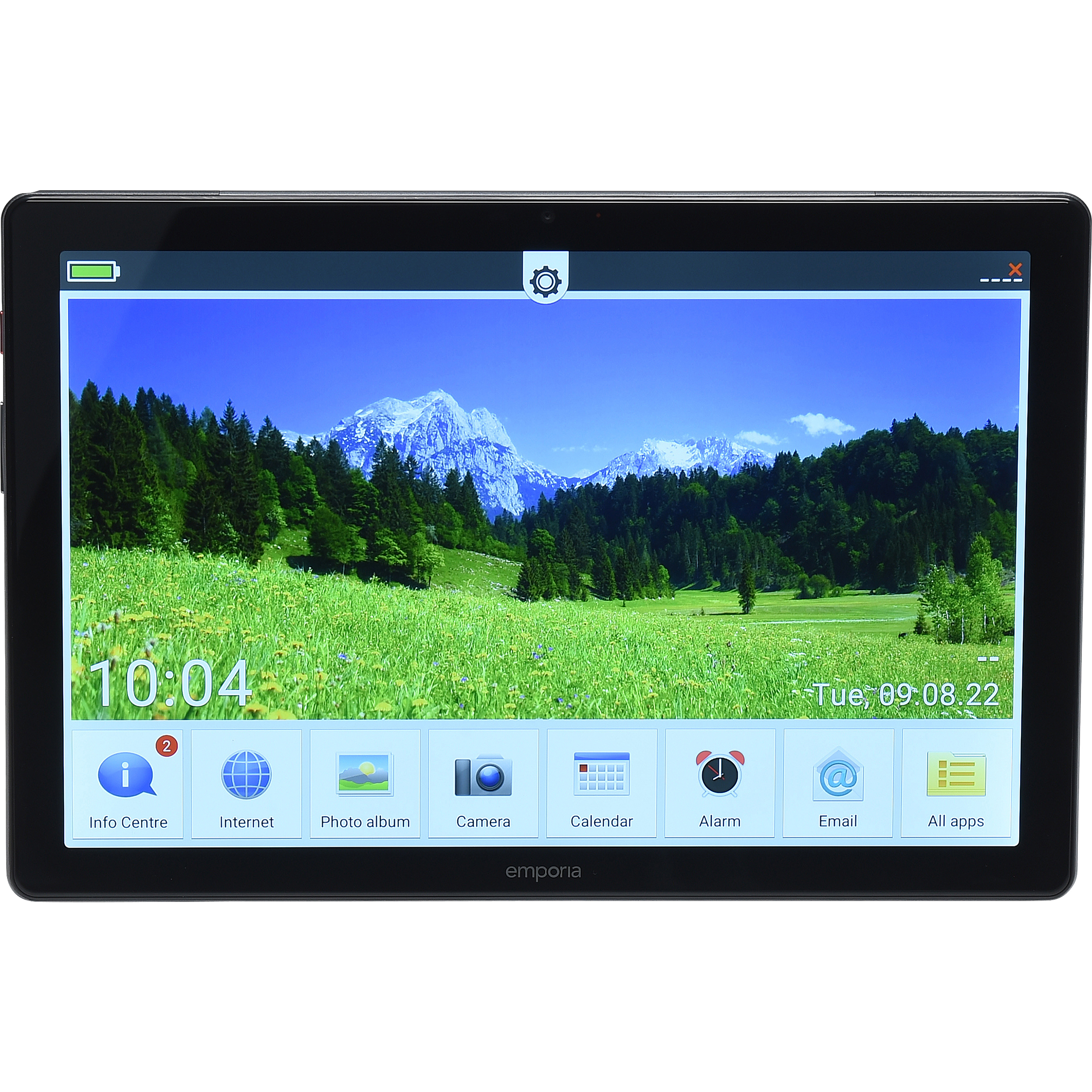 Emporia Tablet - Vue à l'horizontal