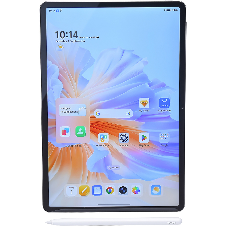 Honor Pad V9 - Vue avec le stylet fourni