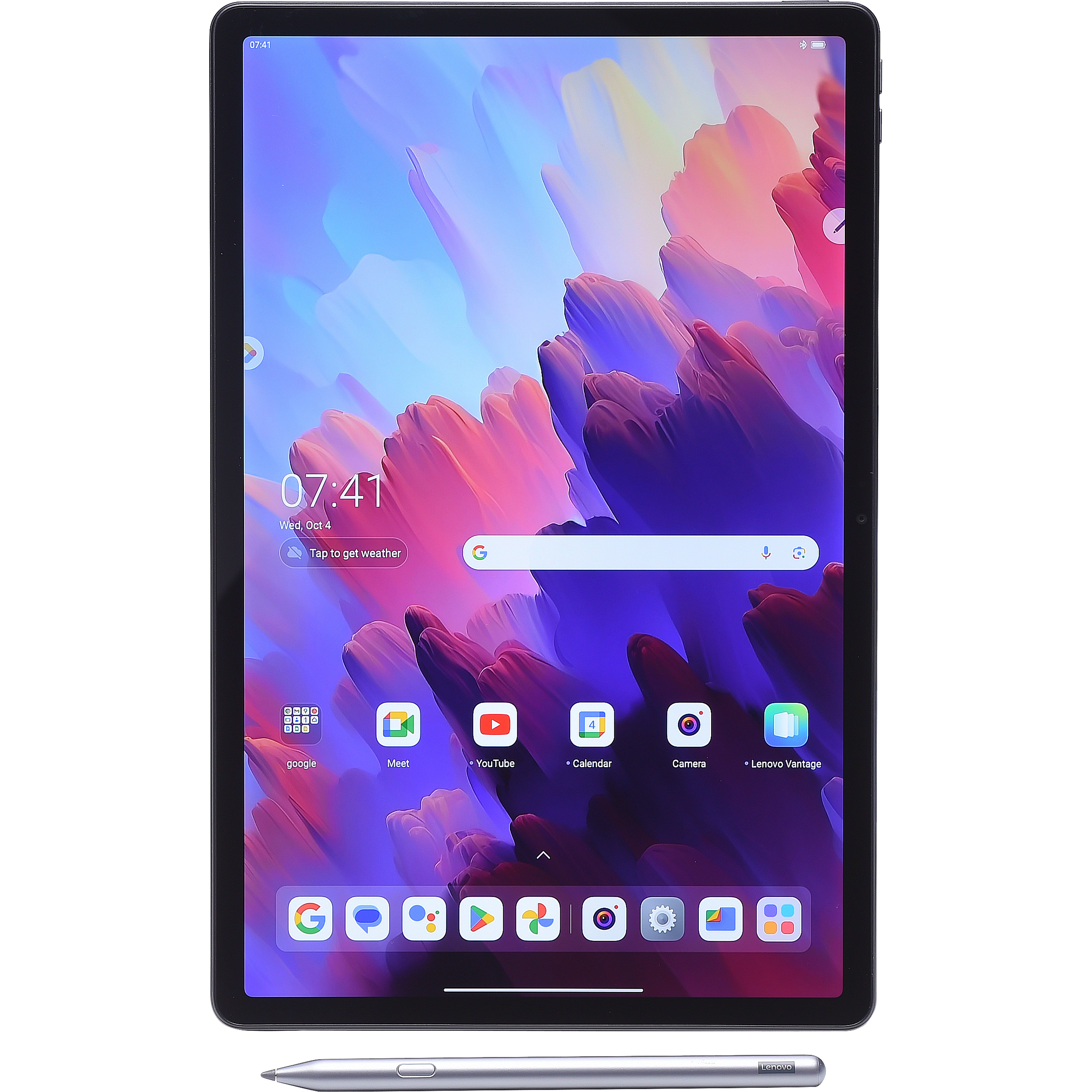 Lenovo Tab P12 - Vue avec le stylet fourni