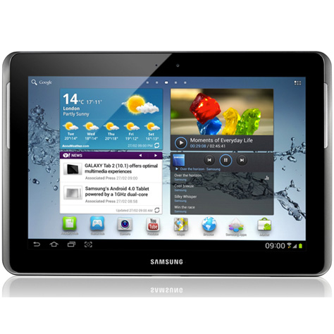 Samsung Galaxy Tab 2 10.1 3G - Vue principale
