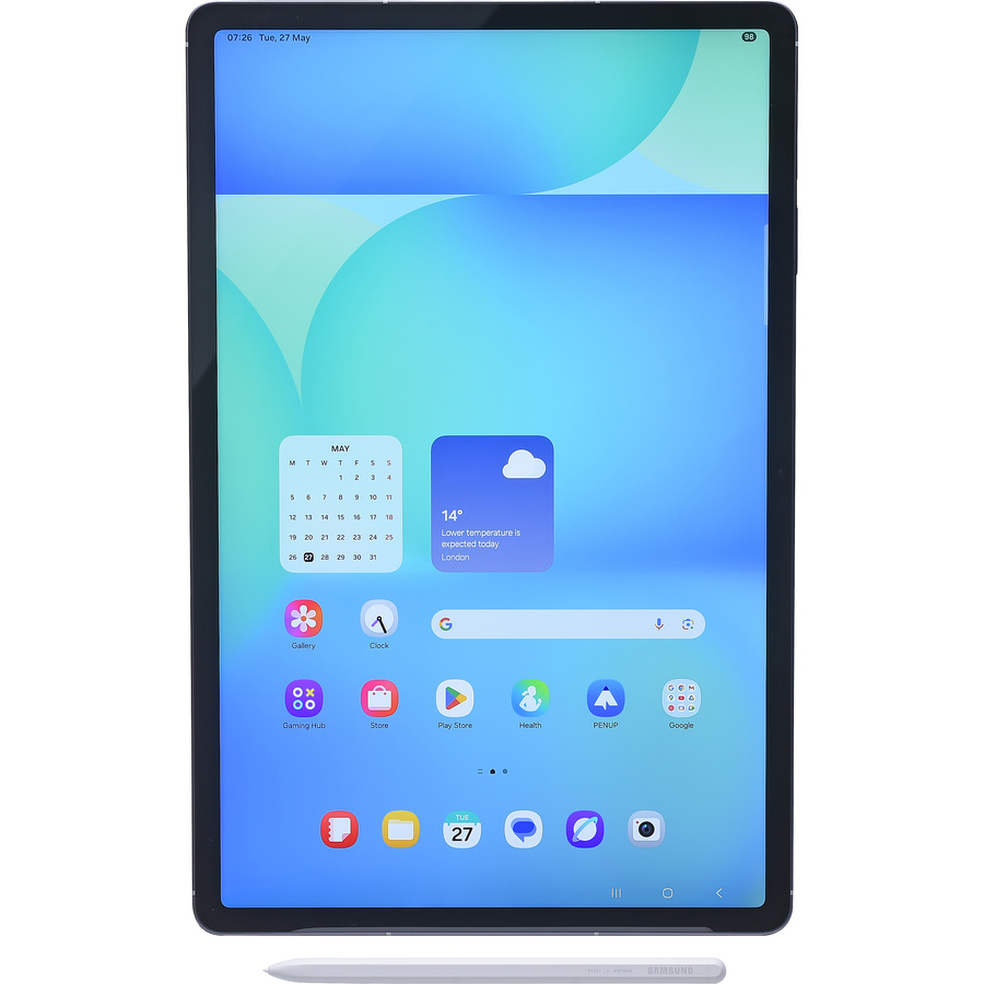 Samsung Galaxy Tab S10 FE - Vue avec le stylet fourni