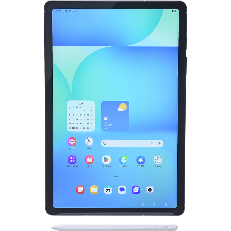 Samsung Galaxy Tab S10 FE+ - Vue avec le stylet fourni