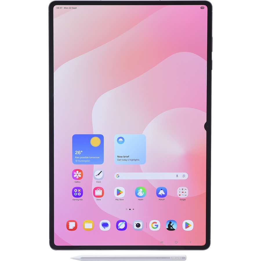 Samsung Galaxy Tab S11 Ultra - Vue avec le stylet fourni