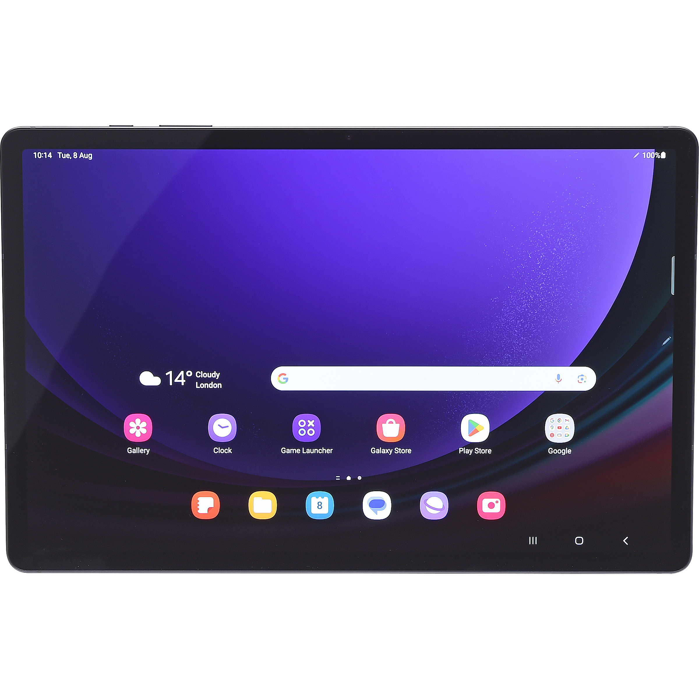 Samsung Galaxy Tab S9+ - Vue à l'horizontale