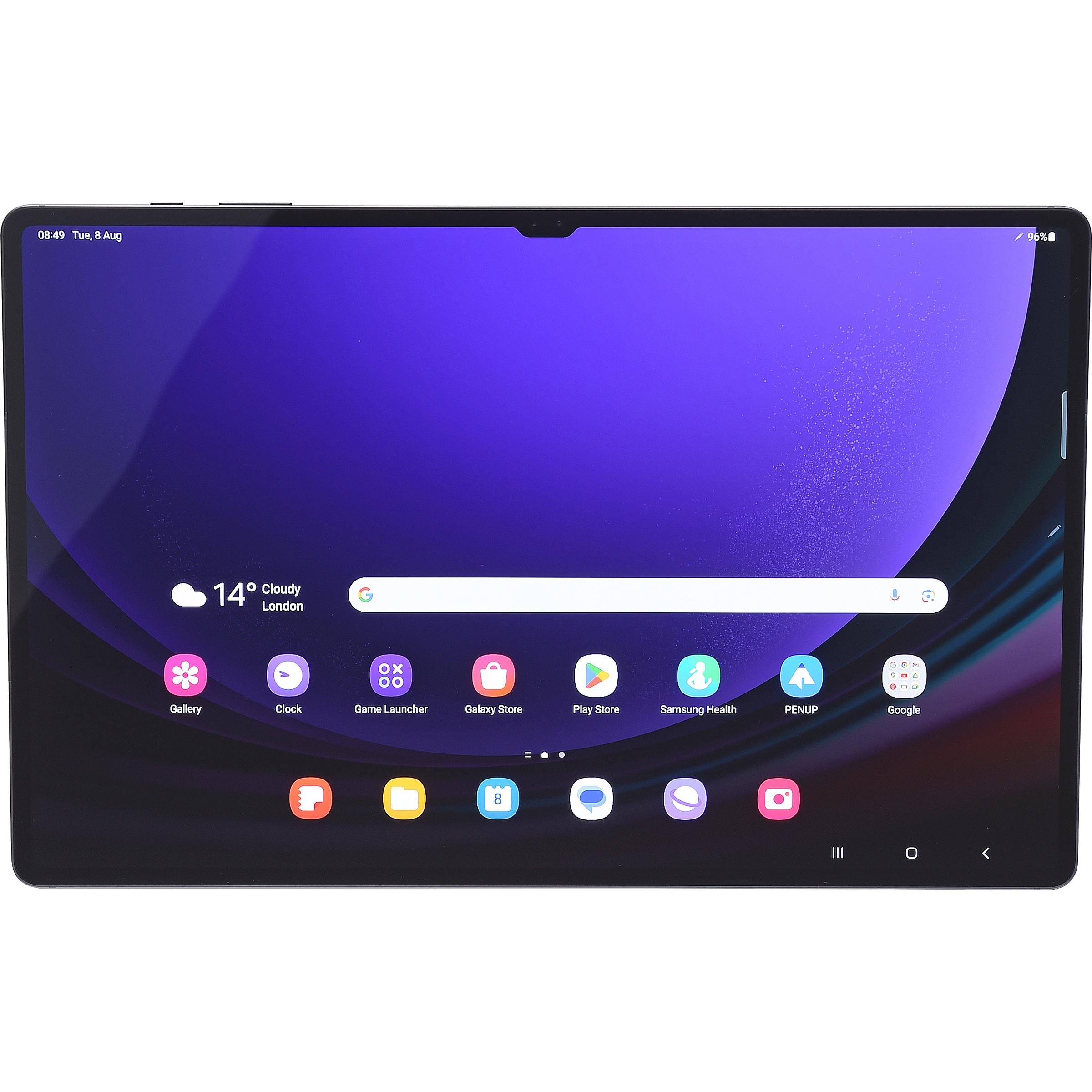 Samsung Galaxy Tab S9 Ultra - Vue à l'horizontale