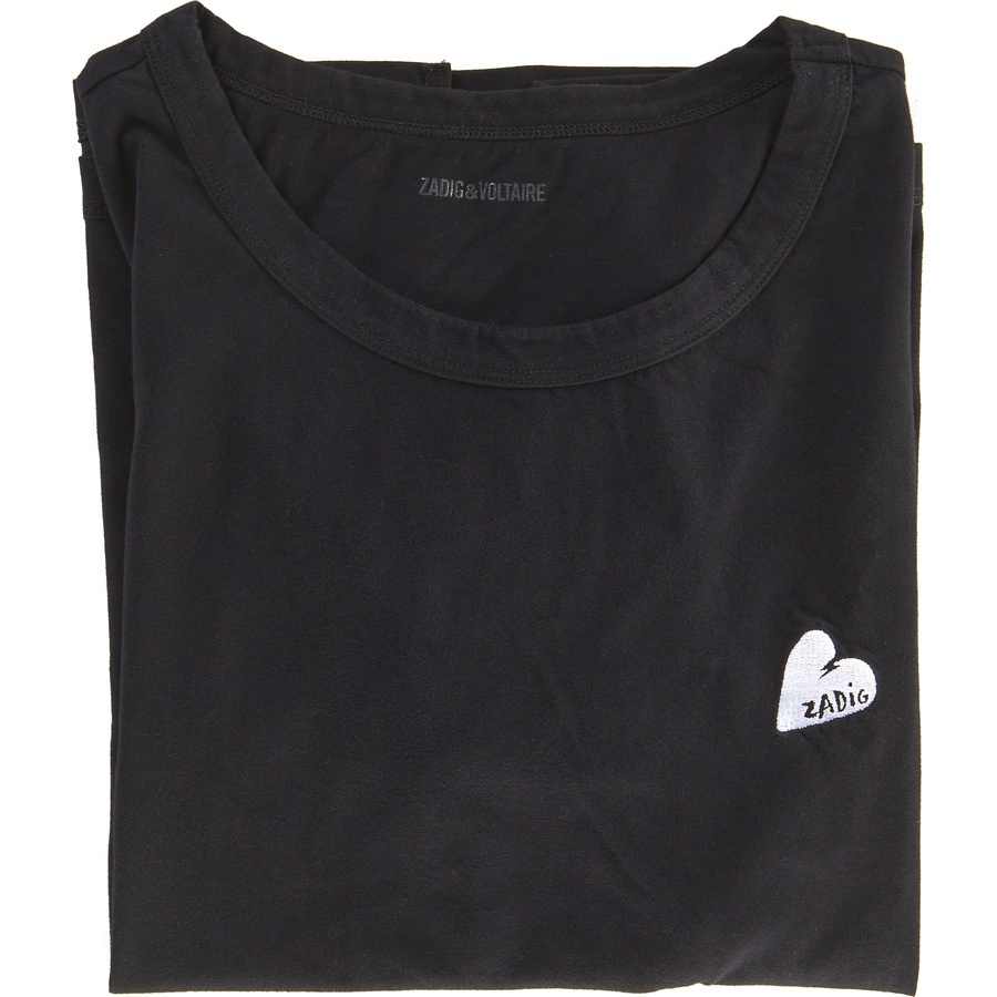 Zadig & Voltaire Marta cœur brodé tee-shirt col rond