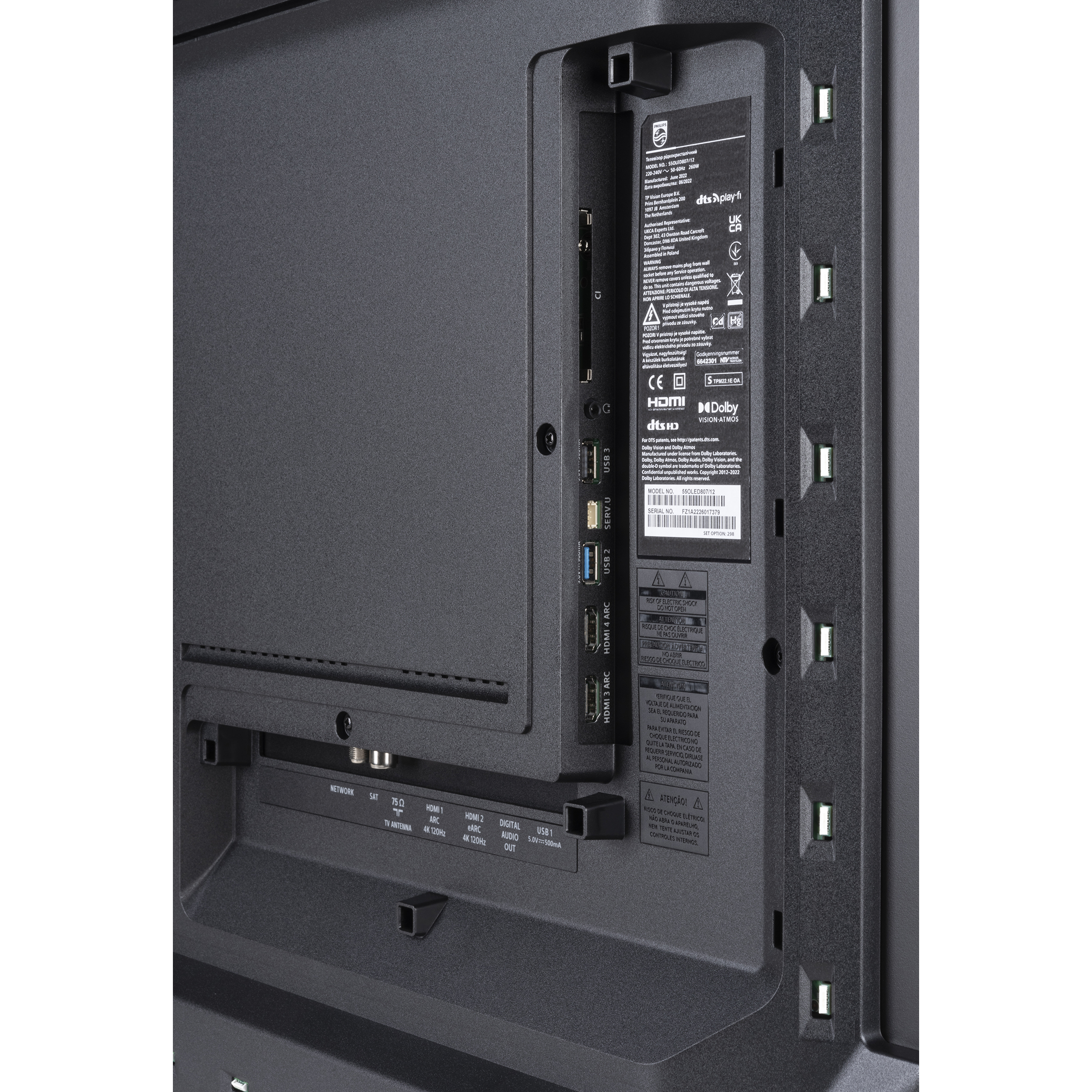 Philips 55OLED807 - Connectique