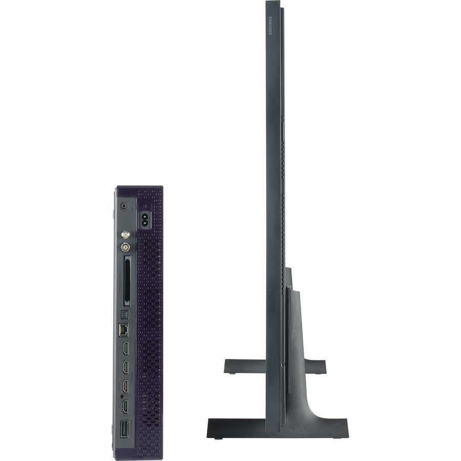 Samsung TQ43LS03F - Vue de côté avec le boîtier de connexion