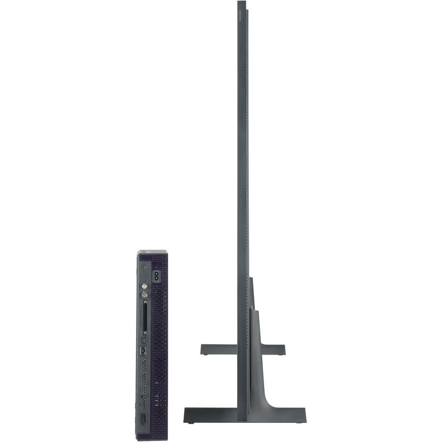 Samsung TQ65LS03F - Vue de côté et boîtier de connexion