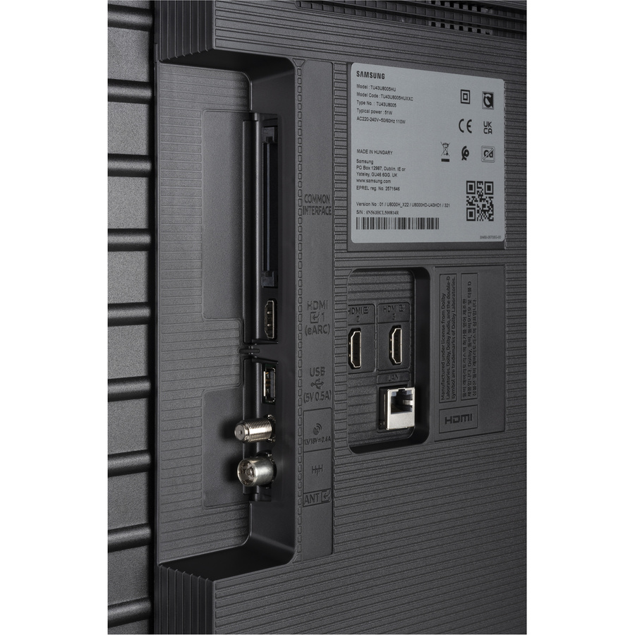 Samsung TU43U8005H - Connectique