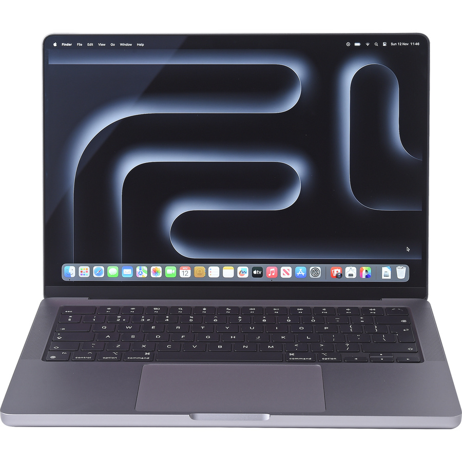 Apple MacBook Pro 14 pouces (M3, 2023) - Vue de face