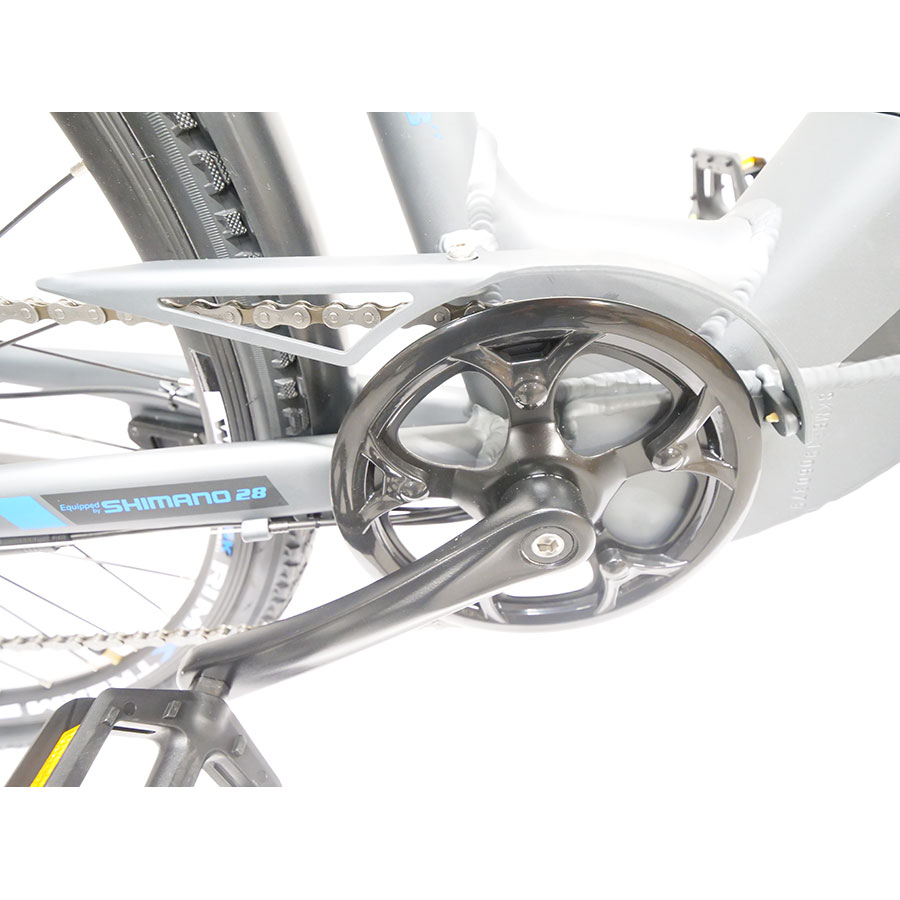 Moma Ebike 28.2 Pro Hydraulic - Protection de chaîne en aluminium.